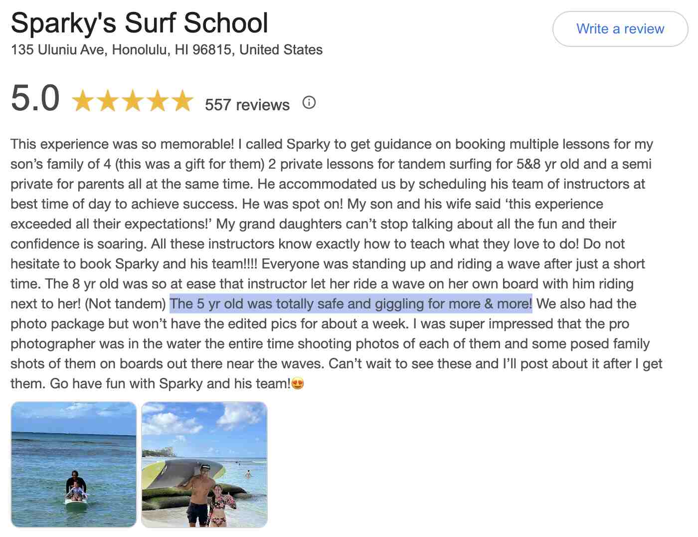 Surf Lessons for 5 Year Olds in Waikiki Beach Honolulu