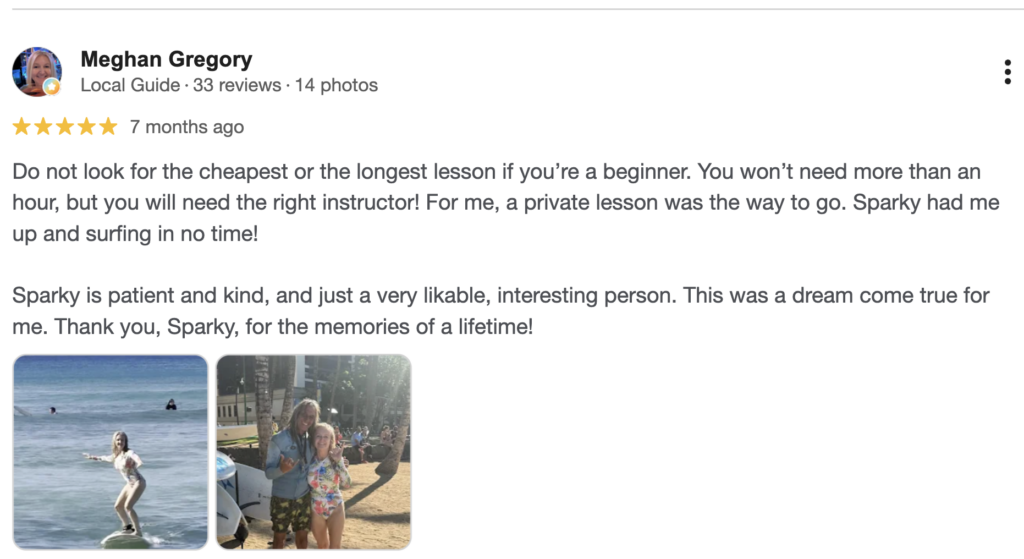 Surf Lessons for Women Honolulu Waikiki Reviews