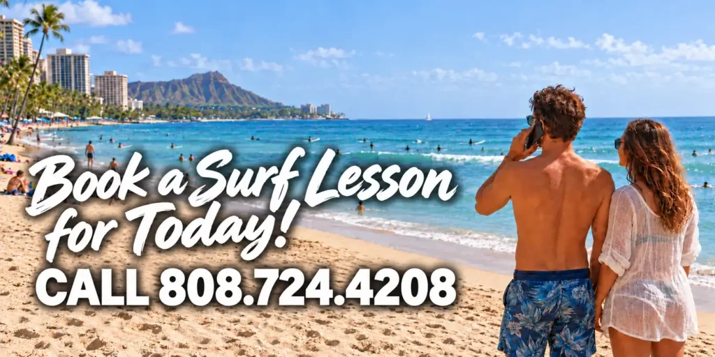 Same Day Surf Lessons Waikiki Beach